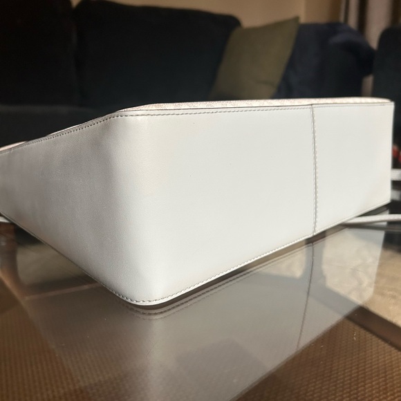 NWT Michael Kors Signature Logo Jessie Large Top Zip Tote in Soft Sky Bag - Picture 12 of 15